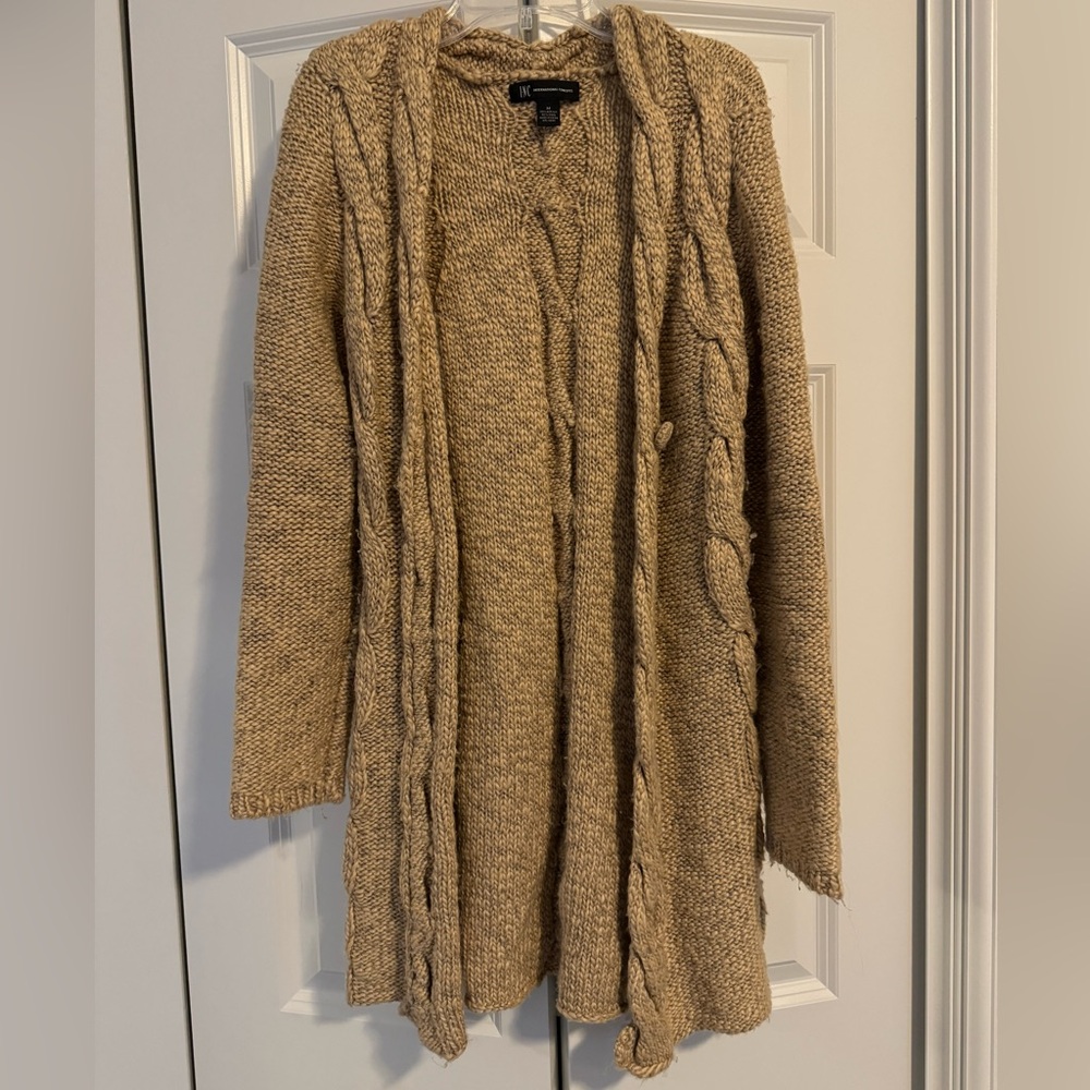 INC International Concepts Wool Cardigan | Women’s Classic Knit Sweater